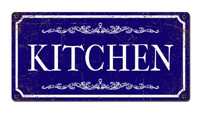 KÜCHENSCHILD Deko Dekoration traditioneller französischer Stil in blau