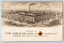 South Haven MI Postcard RPPC Photo Factory Of The Cable Nelson Piano Company