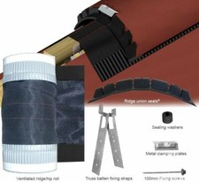 Cromar Pro Ridge Dry Fix Roof Kit Mortar Free Concrete Clay Tile System 6 Metre