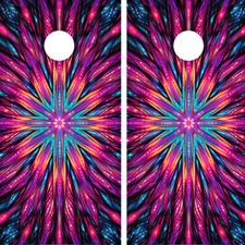 FADEPROOF Cornhole Board Wraps Laminated / Art Explosion