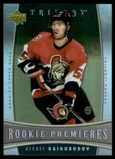 2006-07 Upper Deck Trilogy Alexei Kaigorodov Rookie /999 Ottawa Senators #139