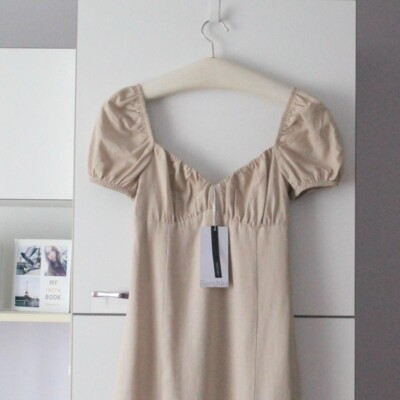 NWT bershka midi linen dress | eBay