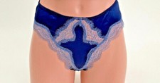 XS S M L SATIN VICTORIA SECRET DREAM ANGELS LUXE High Waist Brazilian Panty Blue