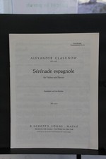 Glasunow Serenade Espagnole for violin and piano