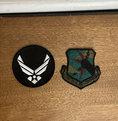 US Air Force USAF Strategic Air Command SAC & Air Force Patch