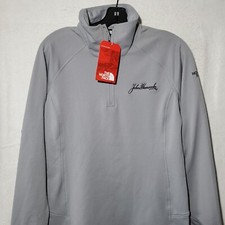 The North Face Jacket Womens Medium Grey Fleece 1/4 Zip Pullover NWT