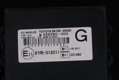 Toyota ECU Immobilizer Transponder Key Anti-Theft Control Module
