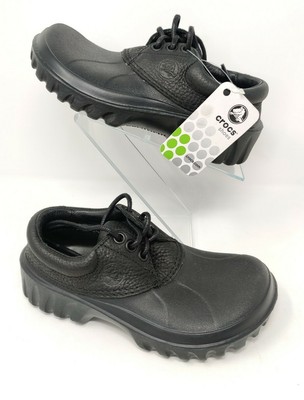 crocs with leather laces