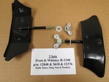 2 Sets Pratt Whitney R1340 Baffle Deflector Clamps 12848 + Wing Nuts SNJ AT-6