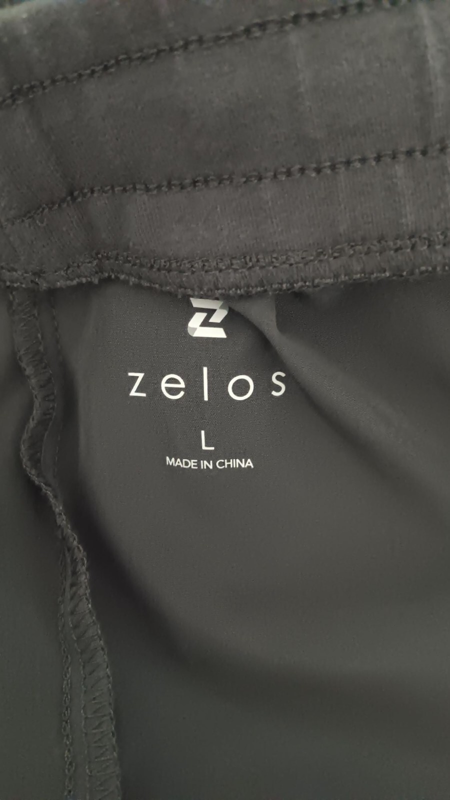 Zelos Large Grey Woven Athleisure Active Lounge Gym Comfort Errands Pullon Pants