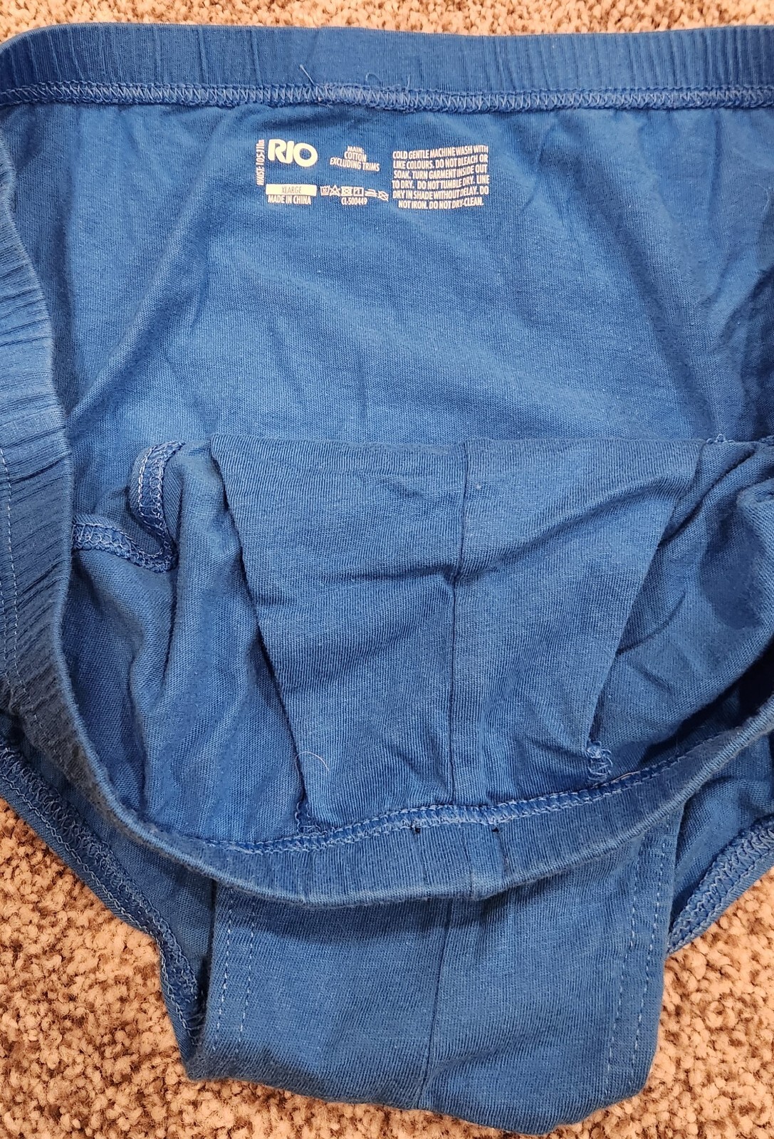 Men's Rio Bikini Hipster Brief Underwear 2-Pack MXL47W Blue Size XL ...