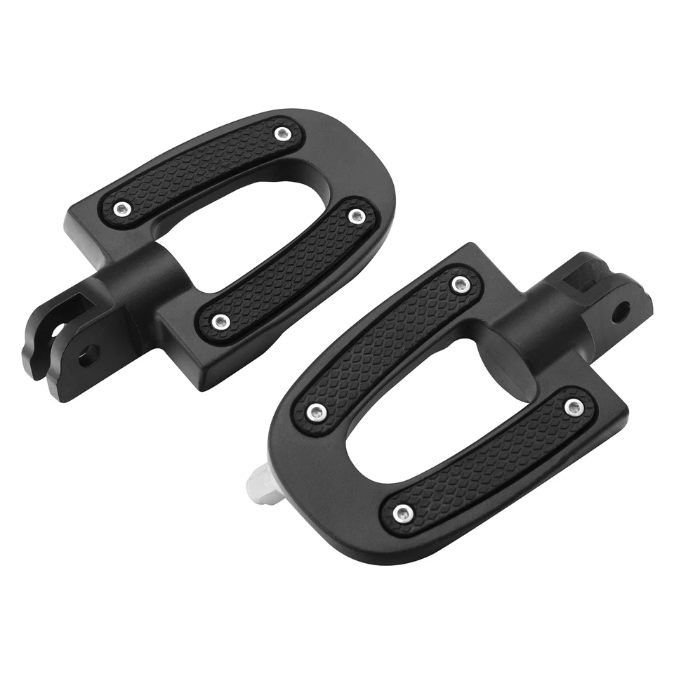 Matte Black Driver & Passenger Footpegs Peg Bracket Fit For Harley Softail 18-25 - Image 2 of 4