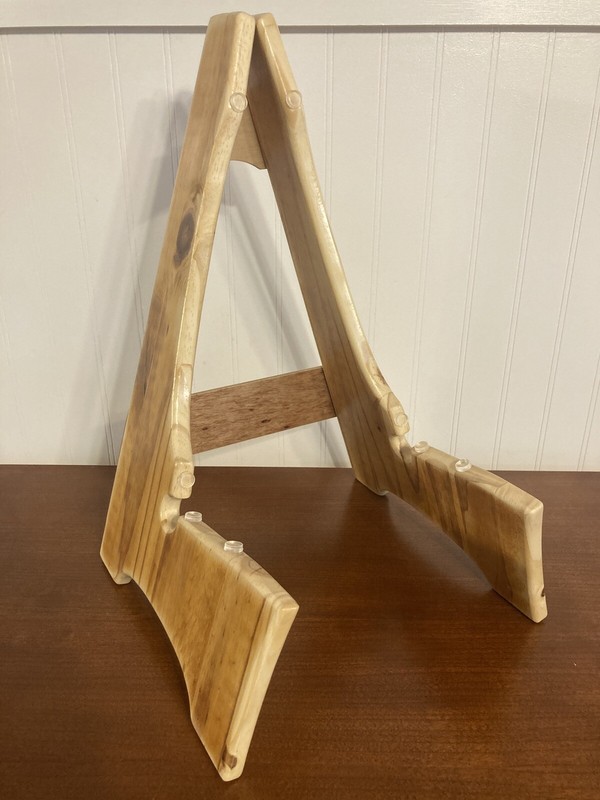 Pine Guitar Stand, Reclaimed Wood, w/ Rubber Bumpers