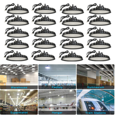 20Pack Energy-Efficient LED High Bay Lights, 300W UFO Lamp for Warehouses & Gyms