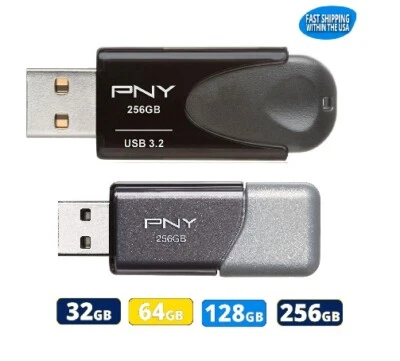 PNY 32GB 64GB 128GB 256GB Flash Drive Attache Turbo Attache USB Wholesale lot