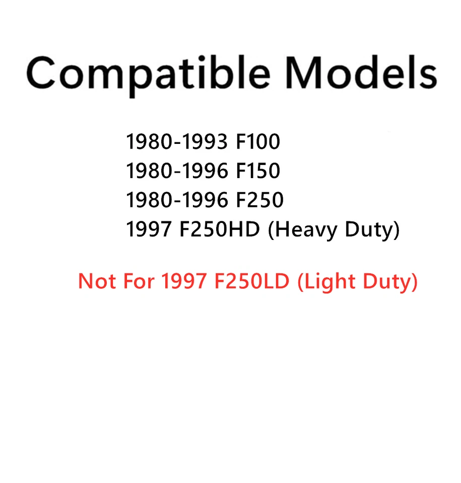 Fits 1980-1996 Ford F100 F150 F250 1997 F250HD Stationary Rear Window Back Glass - Image 3 of 4