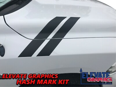 For Dodge Ram 1500 Graphics Side Hash Mark Stripes Decals Double Bar 2000-2025