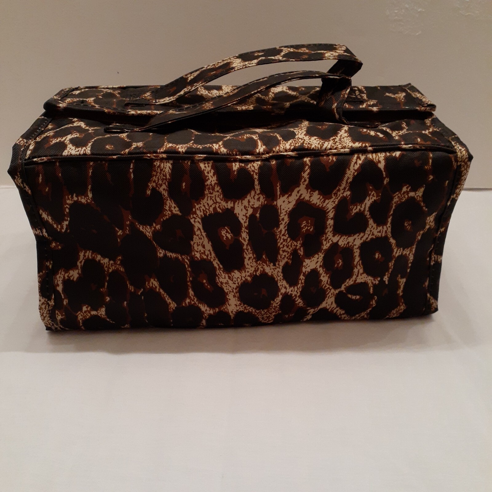 Joy Mangano JM New York Better Beauty Leopard Roll Toiletry Cosmetic