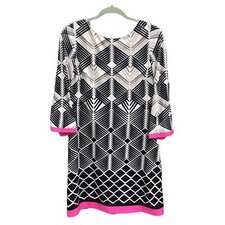 ELIZA J GEOMETRIC SHIFT DRESS WOMEN'S SIZE 6