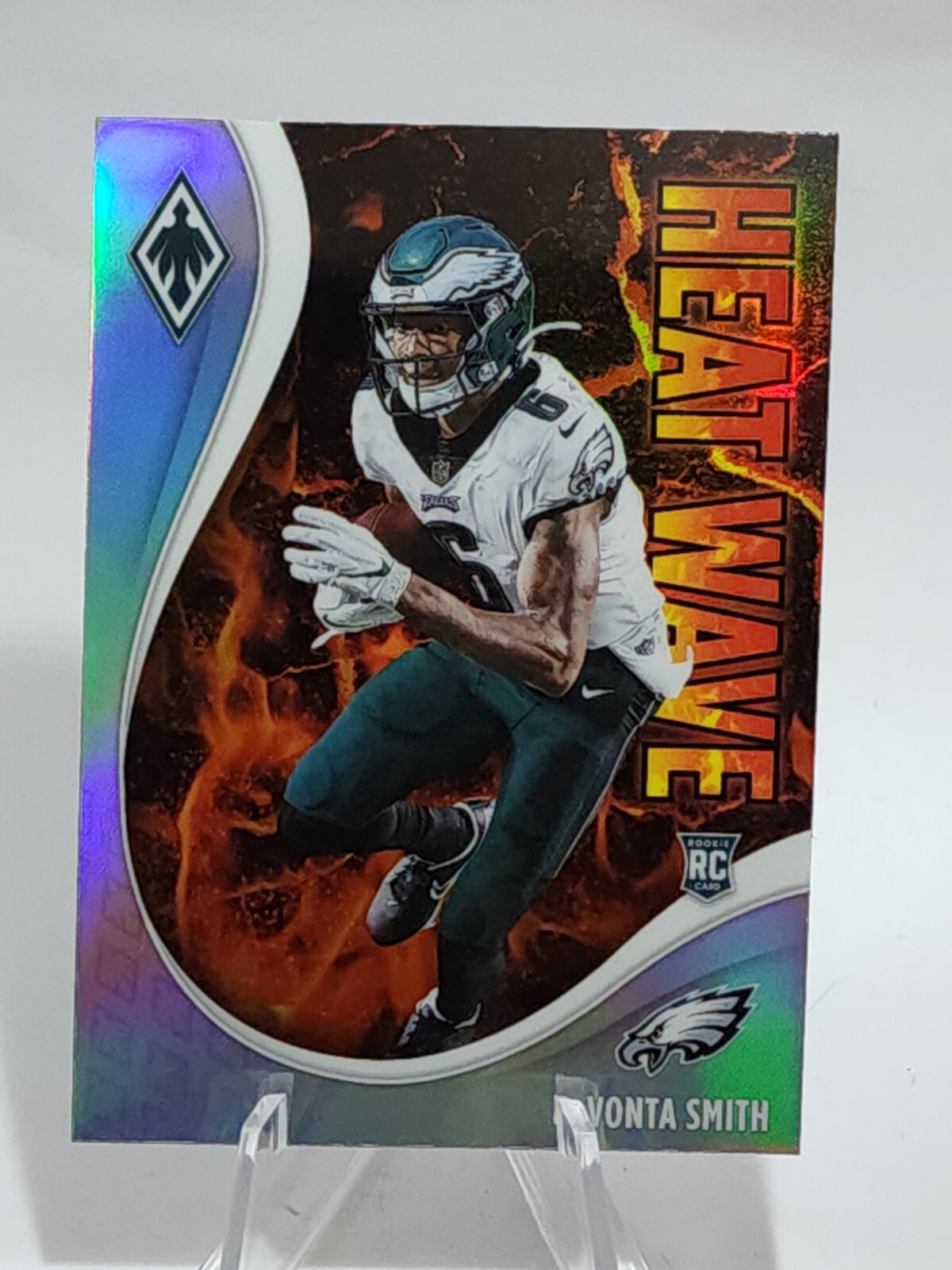 2021 PANINI PHOENIX DEVONTA SMITH RC HEAT WAVE SILVER EAGLES #19