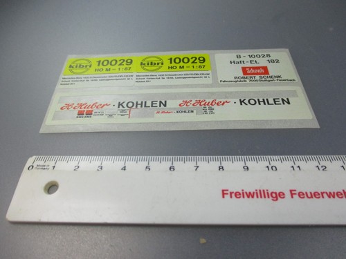 Kibri: pegatinas/calcomanías - hoja 10029 H. Huber carbón, etc (GK99) | Condition: Gebraucht