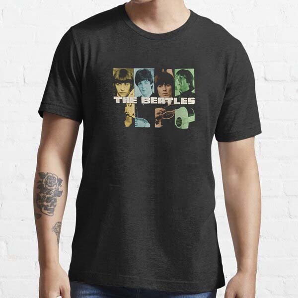 George Harrison The Beatles Colorful Vintage Rock Band Music T-Shirt S 5XL