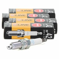 4X NGK 97472 ZüNdkerze V-Line 42 FüR Alfa Romeo Mito Fiat 500 Panda Punto 1.4