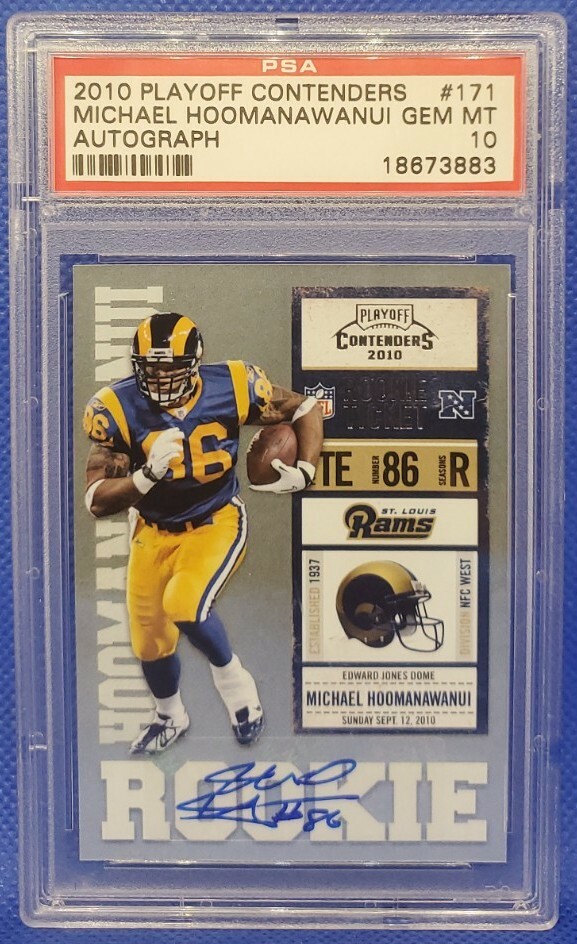 Michael Hoomanawanui Playoff Contenders #171 Autograph