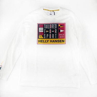 Puma X Helly Hansen Mens Long Sleeve Tee Shirt Size Small White New NWT