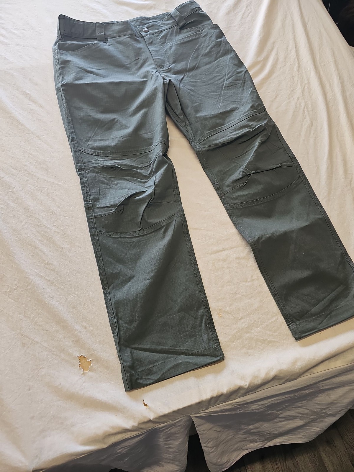 MaxGear Ripstop Tactical Trousers Grey XL Outdoor Cargo Pants W36 L30 J653 image 3