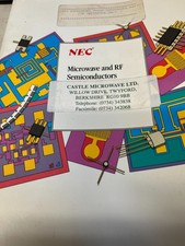 NEC MICROWAVE AND RF SEMICONDUCTORS CATALOGUE 1989-90 VINTAGE