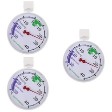 3 Pack Fridge Temperature Thermometer Monitor Plastic Dial Refrigerator Display