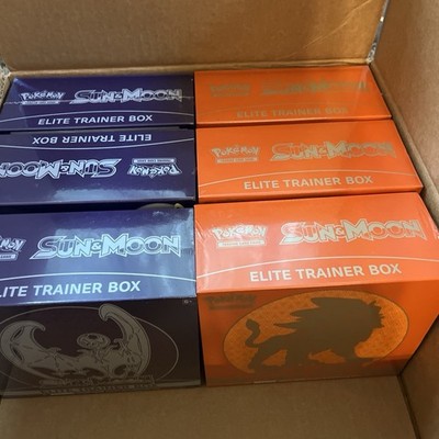 Pokémon Sun and Moon Base Set ETB Lunala Elite Trainer Box
