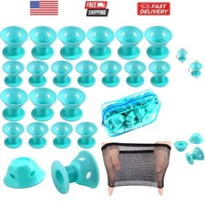 40 Pcs Magic Hair Rollers Include 20 pcs Large Silicone Curlers and 20pcs Sma...