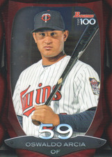 2013 Bowman Top 100 Prospects #BTP59 Oswaldo Arcia Card