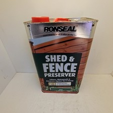 Ronseal Shed & Fence Preserver Green 5L Waterproof Rot Protection  ref3