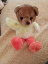 Vintage Russ Berrie Duck Bear Plush Luv Pets 11" Bear In Duck Costume 7089