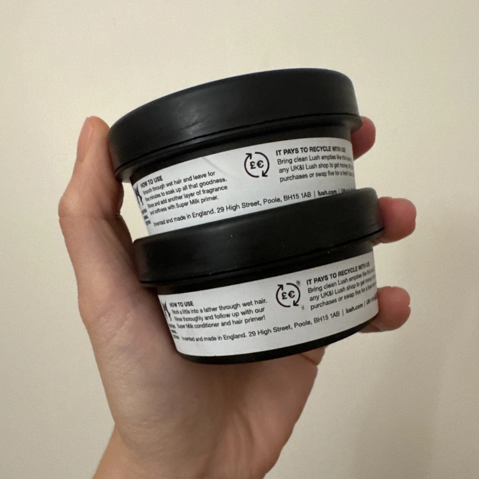 Lush Super Milk Champú 60g y Acondicionador 50g Mini Travels Duo Set NUEVO Foto 3 de 4