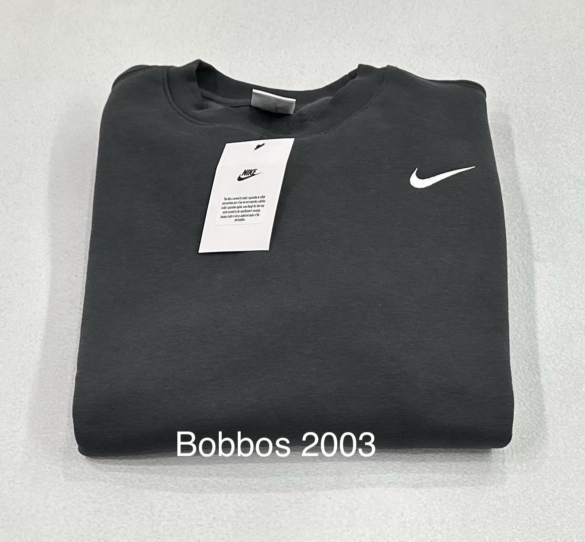 Nike Men's Crewneck Long Sleeve Sweatshirt Pullover, Dark Gray, Size M
