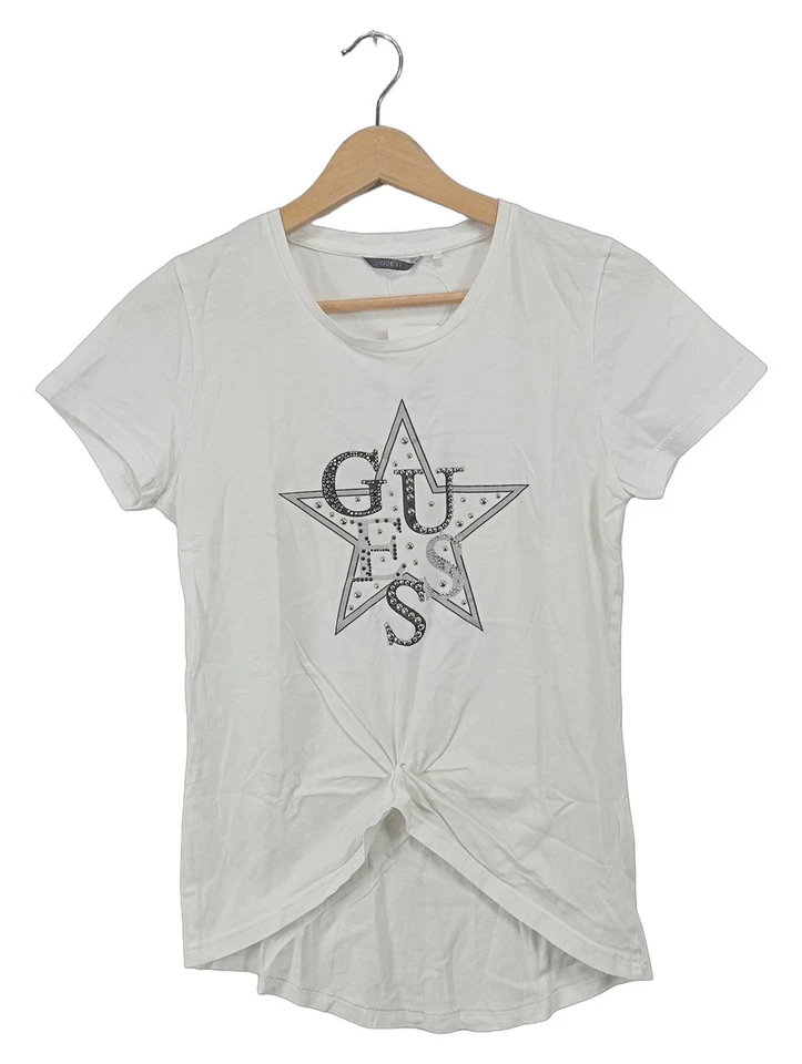 GUESS T-shirt Femme Blanc Strass (EU 36, INT S) - Photo 1/1