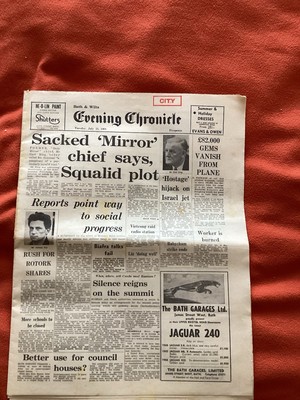 Kray twins Elvery  Court Bath Chronicle July 23 1968 Original Newspaper 