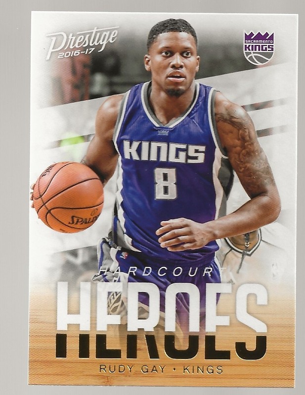 2016-17 Panini Prestige Basketball Rudy Gay Hardcourt Heroes Insert #12
