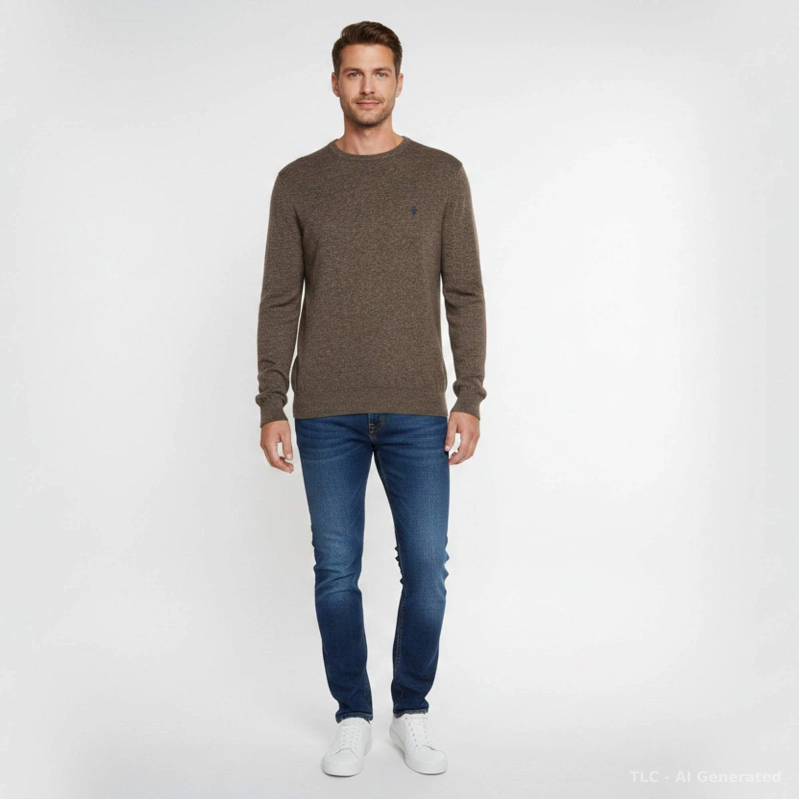 Polo Ralph Lauren Brown Wool Knit Sweater XXL