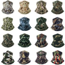 Tactical Neck Gaiter Balaclava Breathable Face Cover Scarf for Airsoft Hunting