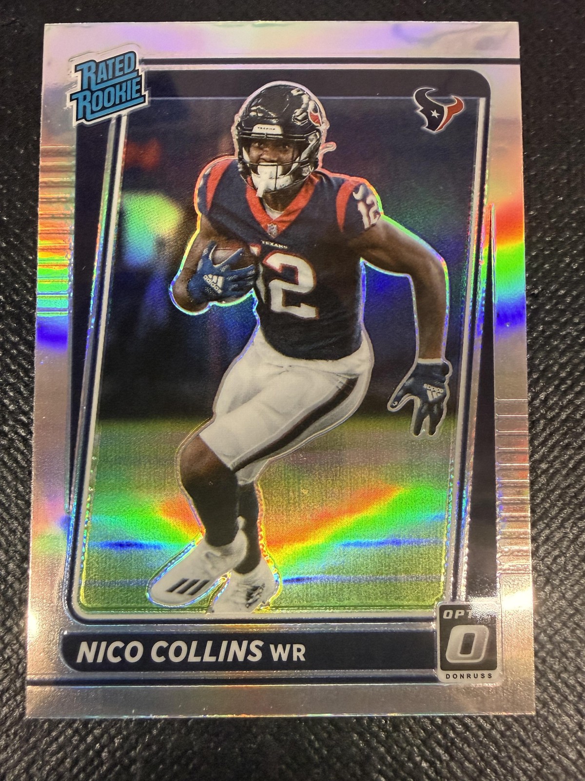 2021 Donruss Optic #230 Nico Collins Holo Houston Texans Rookie