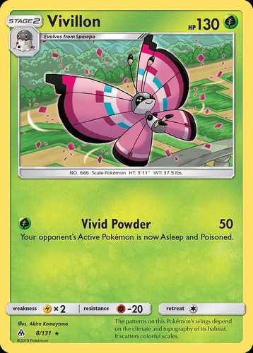 Pokemon Vivillon (8/169) Forbidden Light LP