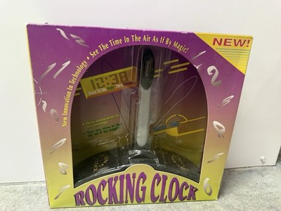   ROCKING CLOCK   Vintage 90s POV LED Novelty Clock | NEW IN BOX  