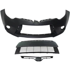 Bumper Cover Fascia Front for Toyota Corolla 2014-2016