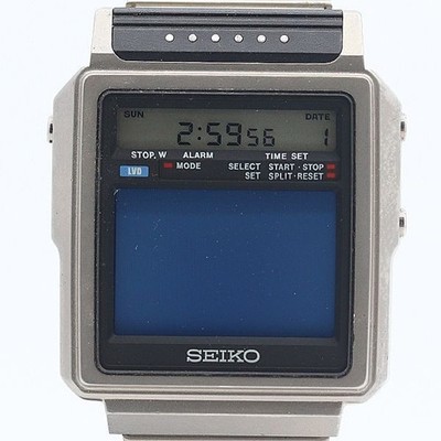 Seiko TV Watch T001-5010 Digital Dial Herrenuhr