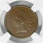 1877 Indian Head Cent Penny, RARE This Nice, Red Gem BU++